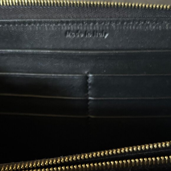 Authentic CELINE Coral Pink Patent Leather Long Continental ZIp Around Wallet - Picture 5 of 11